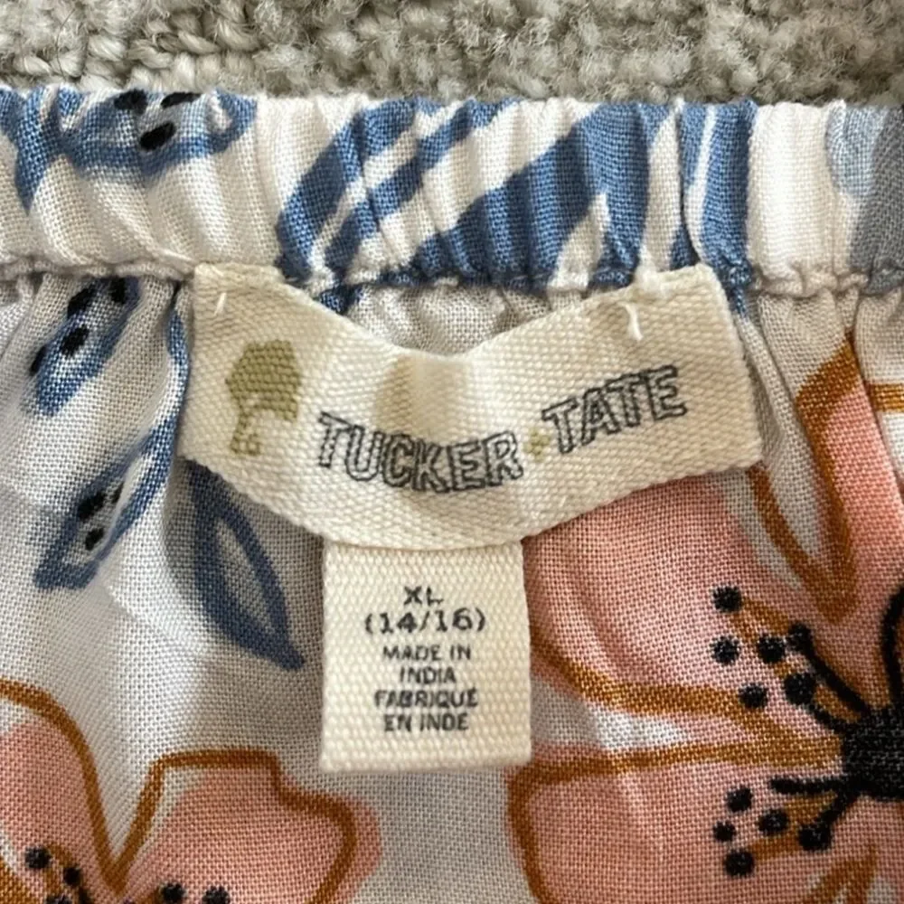 Tucker & Tate Bundle Girls Size XL Ruffle Tank Dress & Floral Flamingo Romper